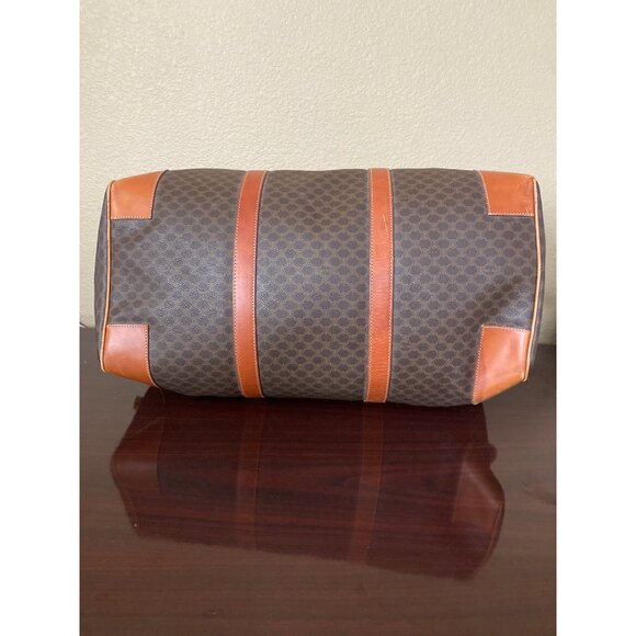 Vintage Céline Macadam Duffle Bag Large Travel Boston Weekender w/Lock & Key - Picture 6 of 16